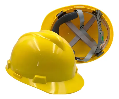 MSA - Capacete Aba Frontal Carneira Botão Vgard Amarelo - CA 498
