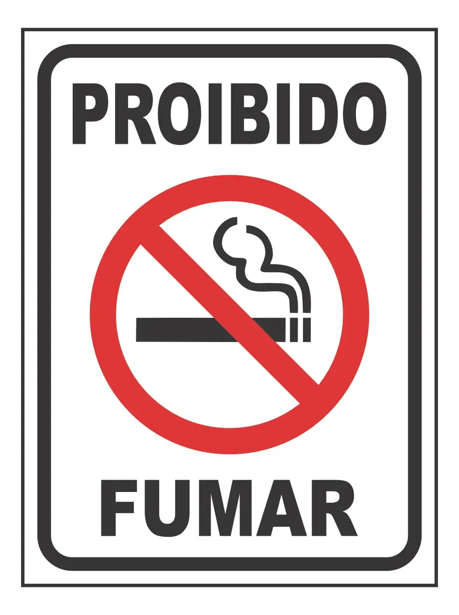 Placa Proibido Fumar