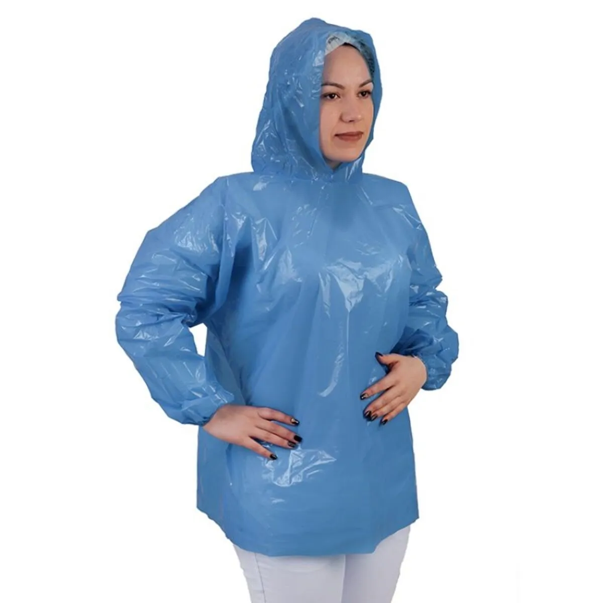 PREVEMAX - Bata Polietileno com Elástico Impermeável Azul Oceano