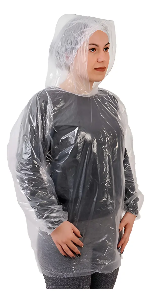 PREVEMAX - Bata Polietileno Com Elastico Impermeavel Transparente