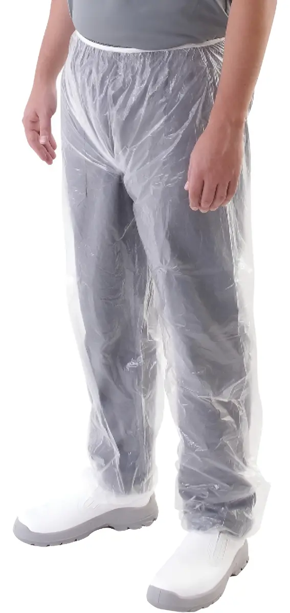 PREVEMAX - Calca Polietileno Com Elastico Cintura E Tornozelo Impermeavel Transparente - CA 30355