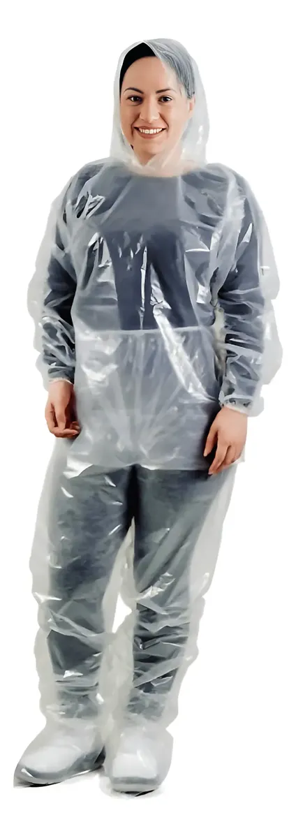 PREVEMAX - Conjunto Polietileno Com Elastico E Capuz Transparente - CA 30354/30355