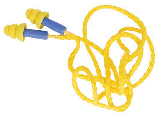 3M - Protetor auditivo tipo plug 17 dB, de silicone com cordão em poliéster, H0002311969 Tam P