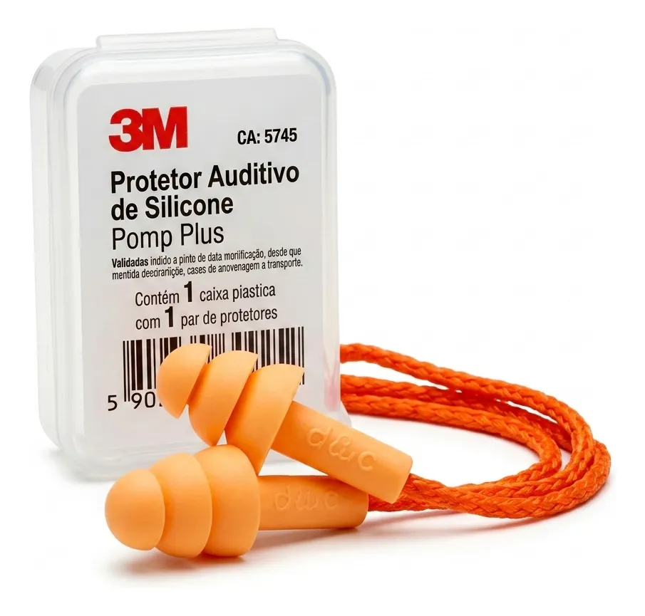 3M - Protetor Auricular 18db 3m Laranja CA 5745