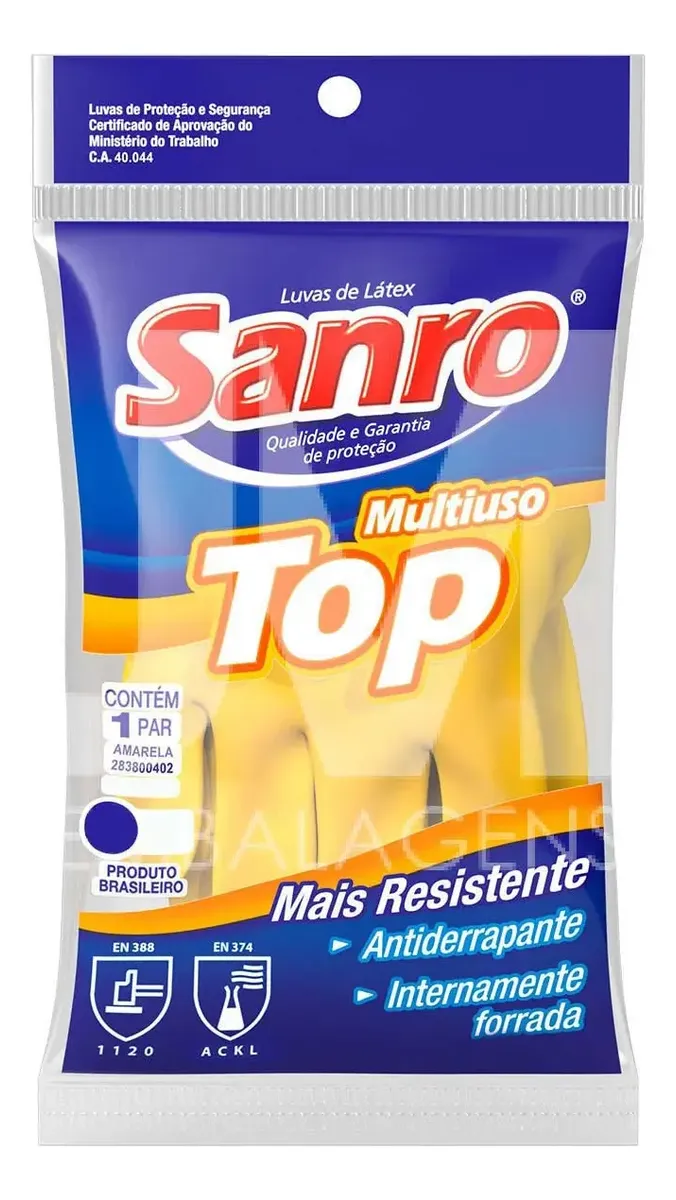 SANRO - Luva Top Amarela G