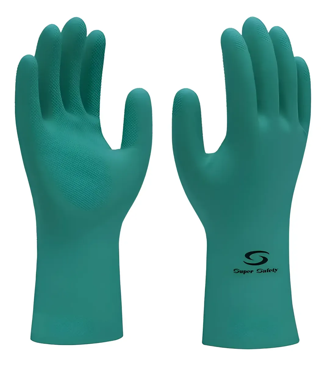 SUPER SAFETY - Luva Nitrilica S/ Forro S. Glove Nitro Plus Verde - Tam 07