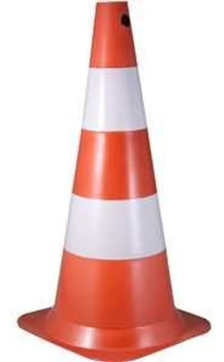 VONDER - Cone 75CM Branco / Laranja