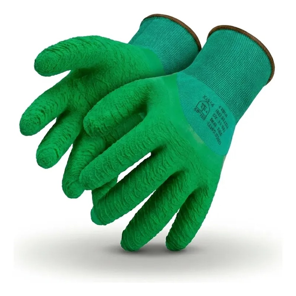 Super Safety - Super Safert - SS 1009 Coleta Verde Latex Corrugado - CA 31895
