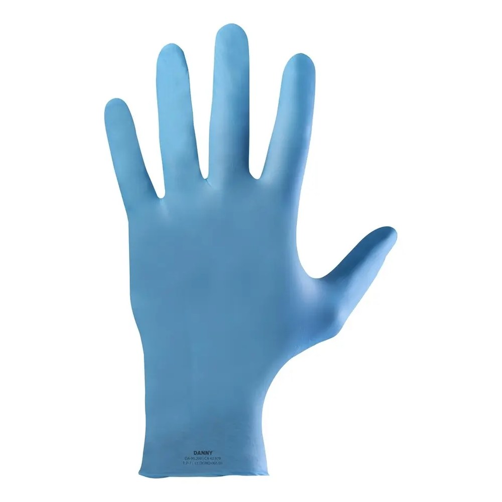 Danny - Luva Nitrílica Sensiflex Flex Azul C/100 Un - CA 42979 TAM G